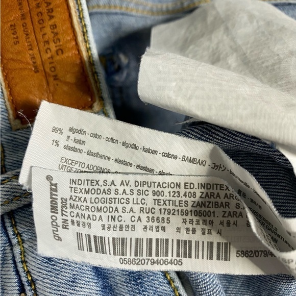 ZARA Slim Leg Floral Jeans 8 - Picture 8 of 8